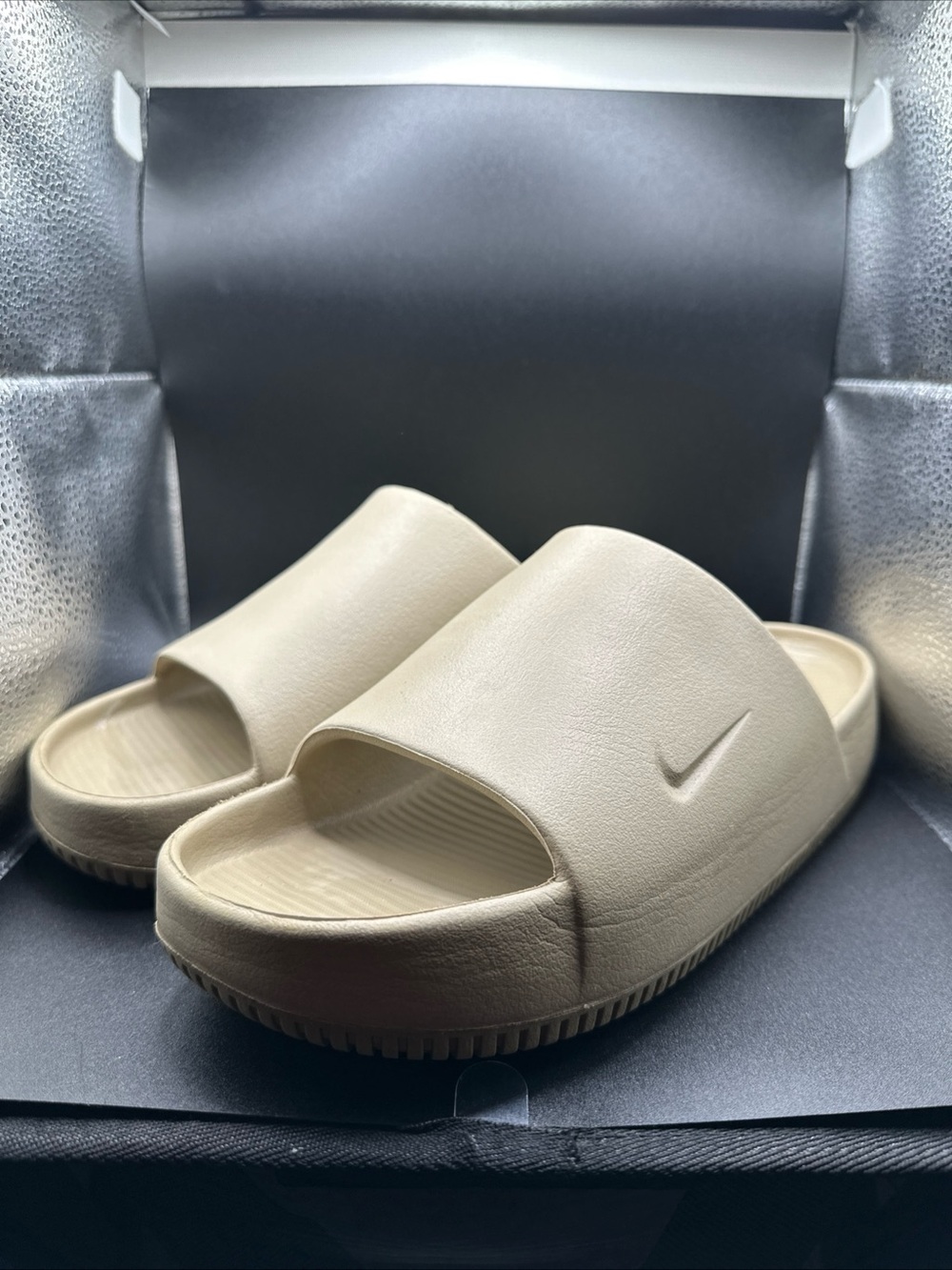 👟Nike Calm Slides Khaki Size M9/W10  With Box FD4116 201